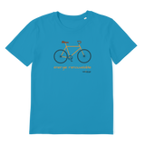 T-shirt bio unisex "ENERGIE RENOUVELABLE" vélo orange