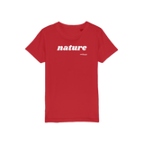 T-shirt bio enfant "NATURE" pop blanc