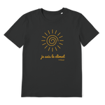 T-shirt bio unisex "JE SUIS LE CLIMAT" soleil caramel