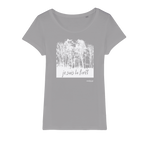 T-shirt bio femme "JE SUIS LA FORET" blanc