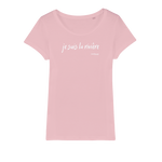 T-shirt bio femme "JE SUIS LA RIVIERE" blanc