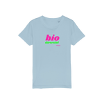 T-shirt bio enfant "BIO DIVERSITE" rose et vert