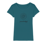 T-shirt bio femme "JE SUIS LE CLIMAT" soleil