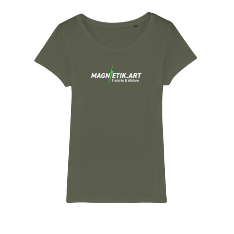 T-shirt bio femme "MAGNETIK.ART" éclair vert