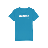 T-shirt bio enfant "NATURE" pop blanc