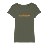 T-shirt bio femme "MAGNETIK.ART" orange