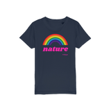 T-shirt bio enfant "NATURE & ARC-EN-CIEL" pop grand