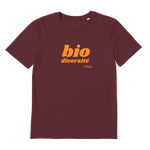 T-shirt bio unisex "BIO DIVERSITE" orange