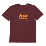 T-shirt bio unisex "BIO DIVERSITE" orange