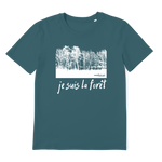 T-shirt bio unisex "JE SUIS LA FORÊT" large blanc