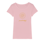 T-shirt bio femme "JE SUIS LE CLIMAT" soleil caramel