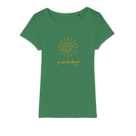 T-shirt bio femme "JE SUIS LE CLIMAT" soleil caramel