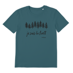 T-shirt bio unisex "JE SUIS LA FORET" sapin