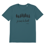 T-shirt bio unisex "JE SUIS LA FORET" sapin