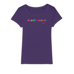 T-shirt bio femme "BIODIVERSITE" pop multicolor horizontal