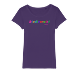 T-shirt bio femme "BIODIVERSITE" pop multicolor horizontal