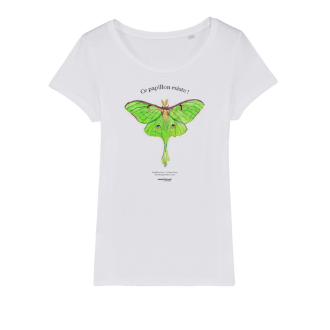 T-shirt bio femme "CE PAPILLON EXISTE"