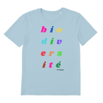 T-shirt bio unisex "BIODIVERSITE" pop multicolor