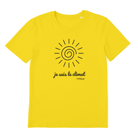 T-shirt bio unisex "JE SUIS LE CLIMAT" soleil