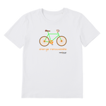 T-shirt bio unisex "ENERGIE RENOUVELABLE" vélo vert