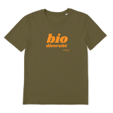 T-shirt bio unisex "BIO DIVERSITE" orange