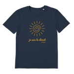 T-shirt bio unisex "JE SUIS LE CLIMAT" soleil caramel