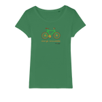 T-shirt bio femme "ENERGIE RENOUVELABLE" vélo vert