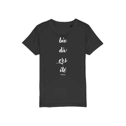 T-shirt bio enfant "BIODIVERSITE" milieu