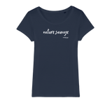 T-shirt bio femme "NATURE SAUVAGE" blanc