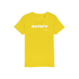 T-shirt bio enfant "NATURE" pop blanc