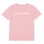 T-shirt bio unisex "JE SUIS LA RIVIERE" blanc