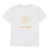 T-shirt bio unisex "JE SUIS LE CLIMAT" soleil caramel