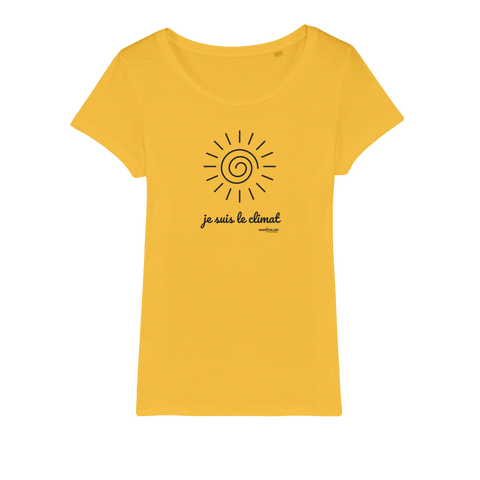 T-shirt bio femme "JE SUIS LE CLIMAT" soleil