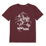 T-shirt bio unisex "JE SUIS LA MONTAGNE" blanc