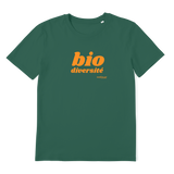 T-shirt bio unisex "BIO DIVERSITE" orange