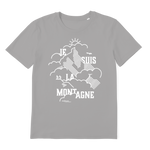 T-shirt bio unisex "JE SUIS LA MONTAGNE" blanc