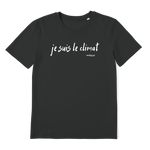 T-shirt bio unisex "JE SUIS LE CLIMAT" blanc