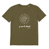 T-shirt bio unisex "JE SUIS LE CLIMAT" soleil blanc