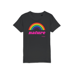 T-shirt bio enfant "NATURE & ARC-EN-CIEL" pop grand