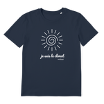 T-shirt bio unisex "JE SUIS LE CLIMAT" soleil blanc