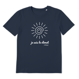 T-shirt bio unisex "JE SUIS LE CLIMAT" soleil blanc