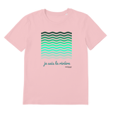 T-shirt bio unisex "JE SUIS LA RIVIERE" vagues