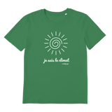 T-shirt bio unisex "JE SUIS LE CLIMAT" soleil blanc