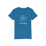 T-shirt bio enfant "JE SUIS LE CLIMAT" soleil blanc