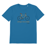 T-shirt bio unisex "ENERGIE RENOUVELABLE" vélo orange