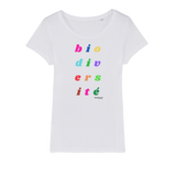 T-shirt bio femme "BIODIVERSITE" pop multicolor