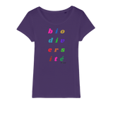 T-shirt bio femme "BIODIVERSITE" pop multicolor