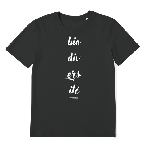 T-shirt bio unisex "BIODIVERSITE" centre