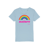 T-shirt bio enfant "NATURE & ARC-EN-CIEL" pop grand