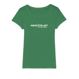 T-shirt bio femme "MAGNETIK.ART" éclair vert